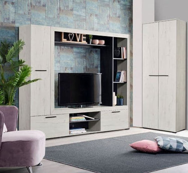 Elegant Lucerne Oak Entertainment Unit for TVs up to 42